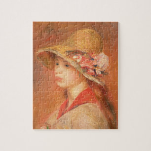 Pierre eine Renoir junge Frau in einem Hut Puzzle