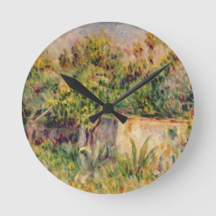 Pierre eine Renoir Kabine in einer Reinigung in Runde Wanduhr