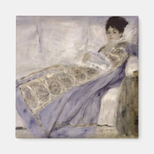 Pierre eine Renoir   Madame Monet auf einem Sofa Magnet