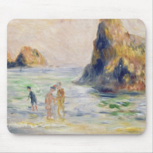 Pierre eine Renoir Moulin Huet Bucht, Guernsey Mousepad