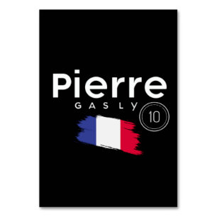 Pierre Gasly, Formel 1, Rennfahrer Tischnummer