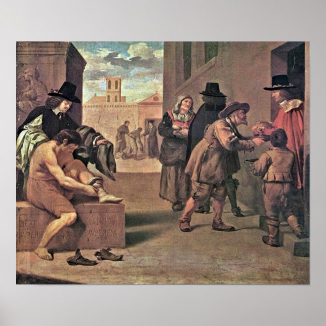 Pierre Montallier - Die Werke der Barmherzigkeit Poster (Vorne)