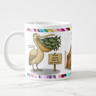 Pierre Pelikans brillanter Schnabel Jumbo-Tasse