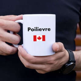 Pierre Poilievre Canada Canadian Flag Light Color Kaffeetasse