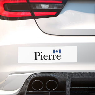 Pierre Poilievre mit Offizieller kanadischer Flagg Autoaufkleber