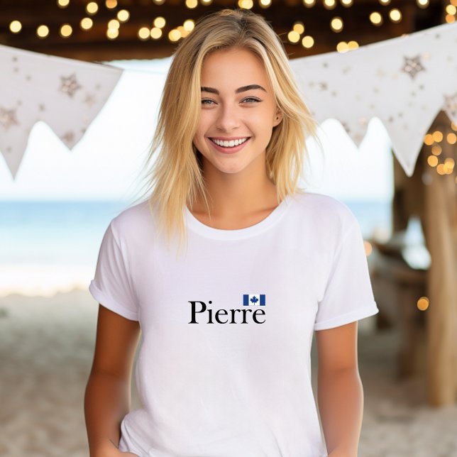 Pierre Poilievre mit Offizieller kanadischer Flagg T-Shirt (Von Creator hochgeladen)