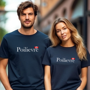 Pierre Poilievre Offiziell Canadian Flag Dark Colo T-Shirt