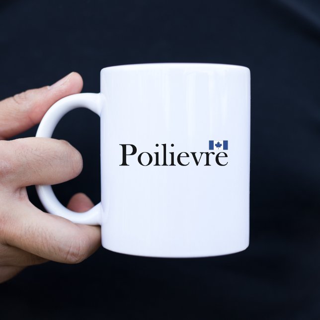 Pierre Poilievre Offiziell kanadische Flagge Zweifarbige Tasse (Von Creator hochgeladen)