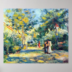 Pierre Renoir - Ein Garten im Montmartre Poster