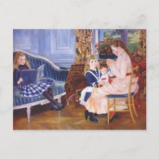 Pierre Renoir - Kindernachmittag in Wargemont Postkarte