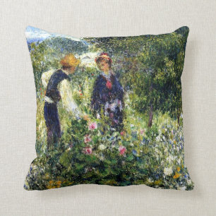 Pierre Renoir Painting, Picken von Blume Kissen