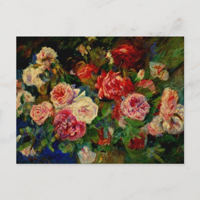 Pierre Renoir, Rose Postkarte (Vorderseite)