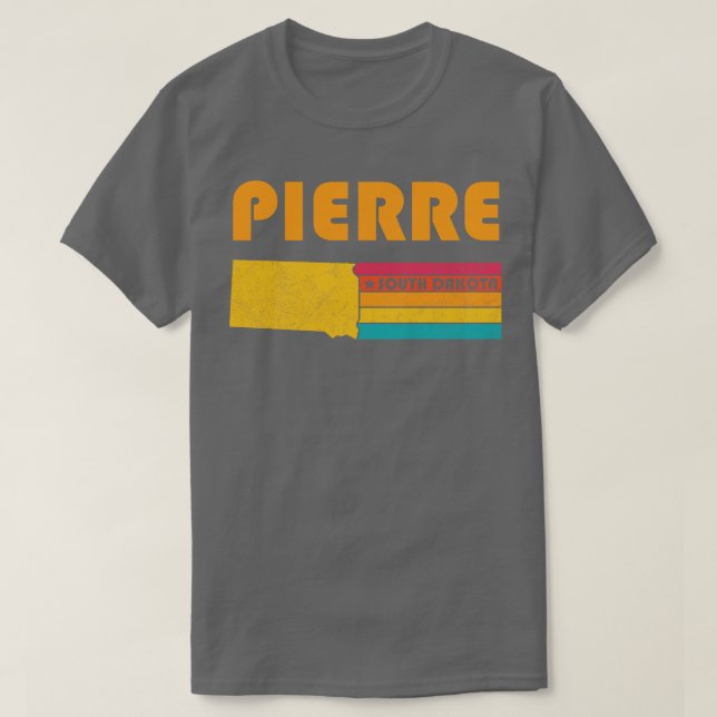 Pierre South Dakota Vintag Distressed Souvenir T-Shirt (Design vorne)