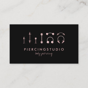 Pierre Specialist Tattoo Studio Rose Gold Visitenkarte