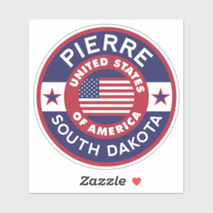 PIERRE, Süddakota Aufkleber