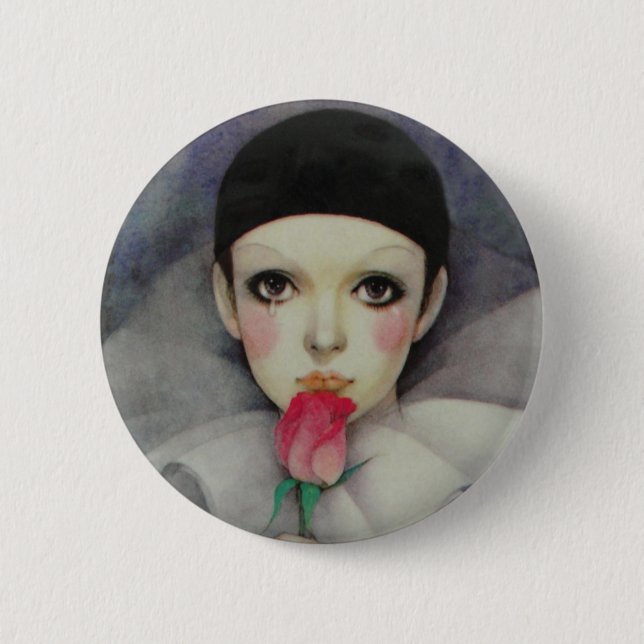 Pierrot 1980s Button (Vorderseite)
