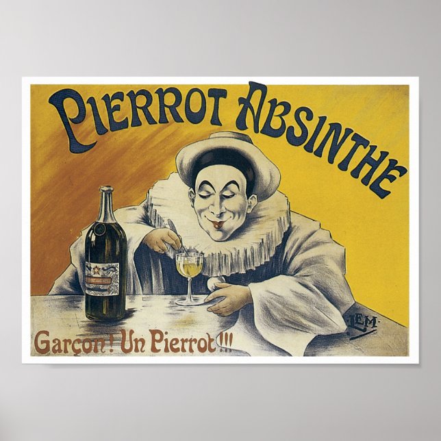 Pierrot Absinthe Poster (Vorne)