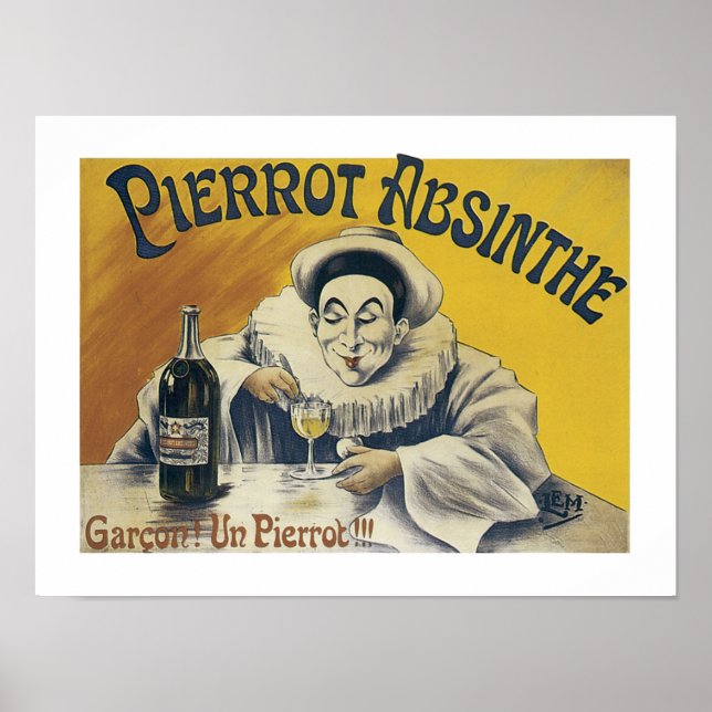 Pierrot Absinthe Poster (Vorne)