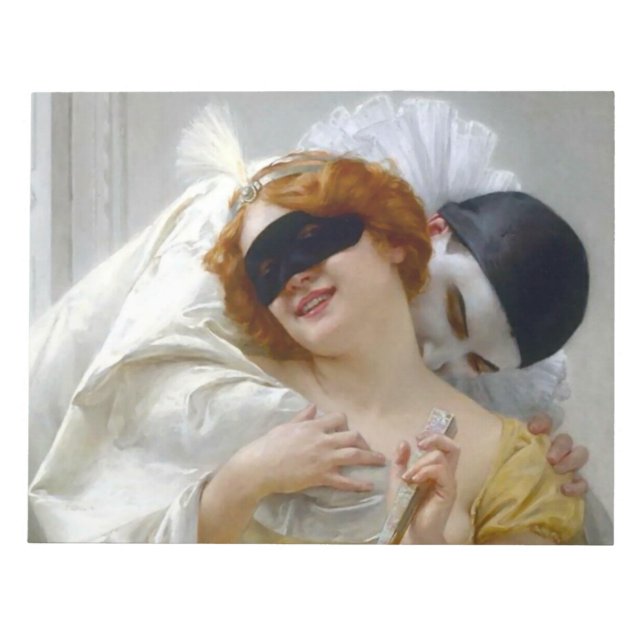 Pierrot and Columbine - Guillaume Seignac Notizblock (Vorderseite)