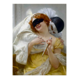 Pierrot and Columbine - Guillaume Seignac Poster