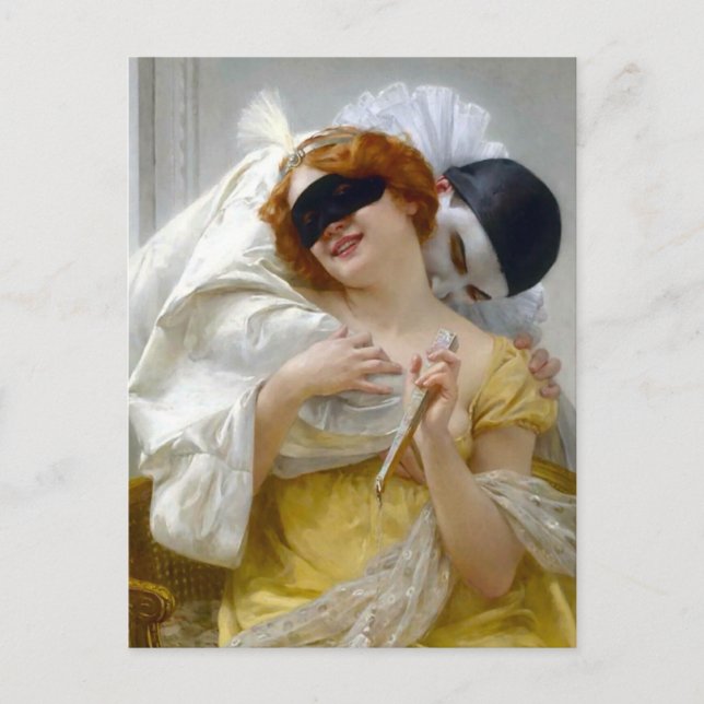 Pierrot and Columbine - Guillaume Seignac Postkarte (Vorderseite)