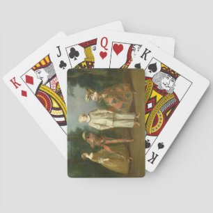 Pierrot and Harlequin Spielkarten