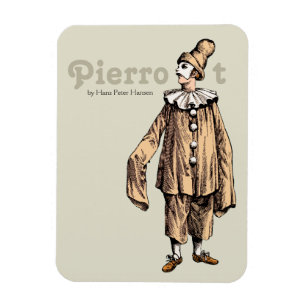 Pierrot by Hans Peter Hansen CC0176 Magnet
