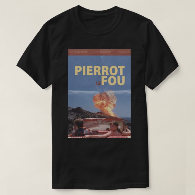 Pierrot Der Verrückte - Godard&x27; Movie Fotograf T-Shirt (Design vorne)