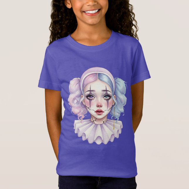 Pierrot mit Porzellanfacasse T-Shirt (Vorderseite)
