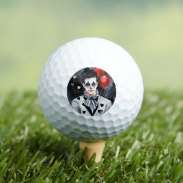 Pierrot schwarz-weiß golfball