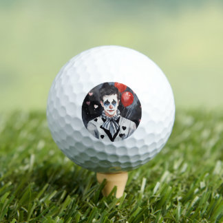 Pierrot schwarz-weiß golfball