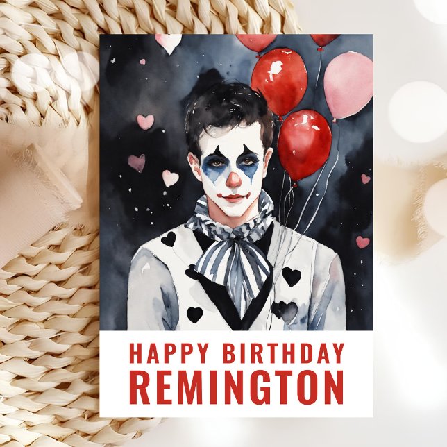 Pierrot schwarz-weiß karte (Von Creator hochgeladen)