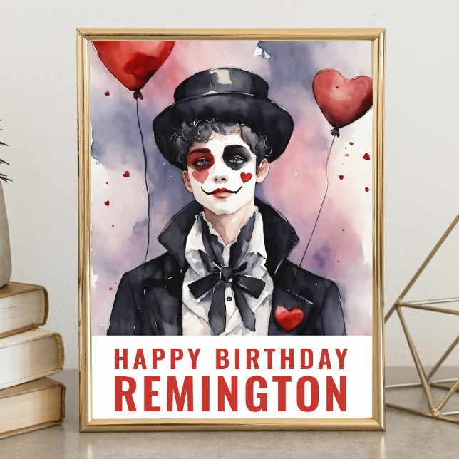 Pierrot schwarz-weiß poster (Von Creator hochgeladen)