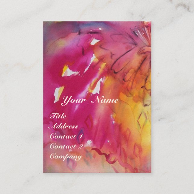 PIERROT UND ARLECCHINA /Musik,Dekoration,Theaterkü Visitenkarte (Vorderseite)