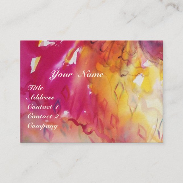 PIERROT UND ARLECCHINA /Musik,Dekoration,Theaterkü Visitenkarte (Vorderseite)