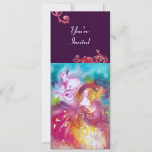 PIERROT UND ARLECCHINA Venetianischer Karneval, Einladung