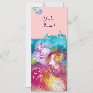 PIERROT UND ARLECCHINA Venezianischer Karneval, Einladung