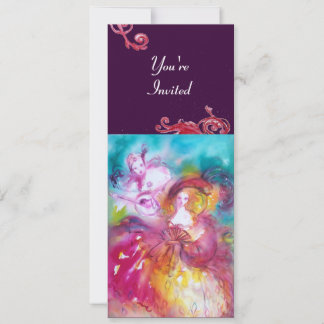 PIERROT UND ARLECCHINA Venezianischer Karneval, Einladung