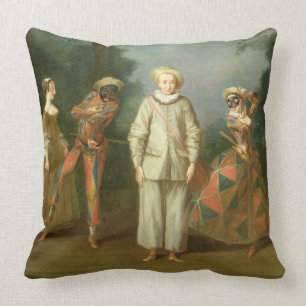 Pierrot und Harlekin Kissen