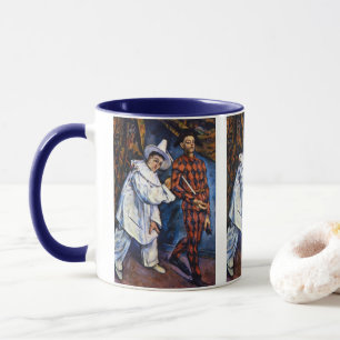 Pierrot und Harlequin, Mardi Gras von Paul Cezanne Tasse