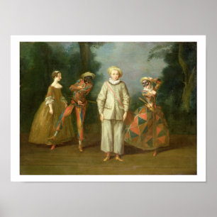 Pierrot und Harlequin Poster