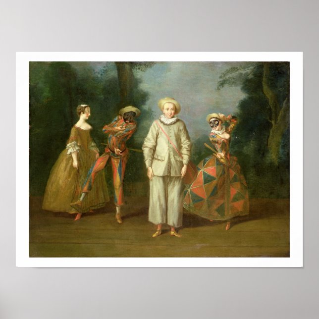 Pierrot und Harlequin Poster (Vorne)