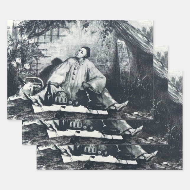Pierrot-Vergangenheit Geschenkpapier Set (Set)