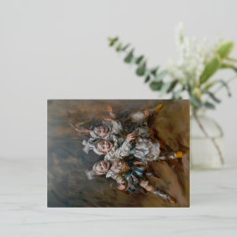 Pierrots - Foil Postcards Folien Feiertagspostkarte