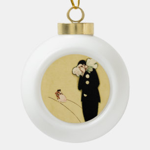 Pierrots verlorene Liebe von Sophia Chiostri Keramik Kugel-Ornament