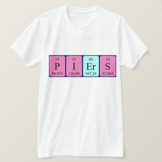 Piers Periodenname Shirt (Design vorne)