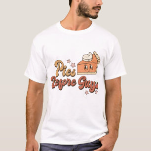 Pies Before Typ Funny Retro Erntedank T - Shirt