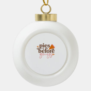 Pies Before Typ Girls Kinder Kleinkind Erntedank Keramik Kugel-Ornament