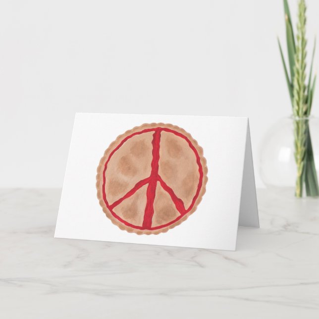 Pies for Peace Cherry Peace Pie Cards Karte (Vorderseite)