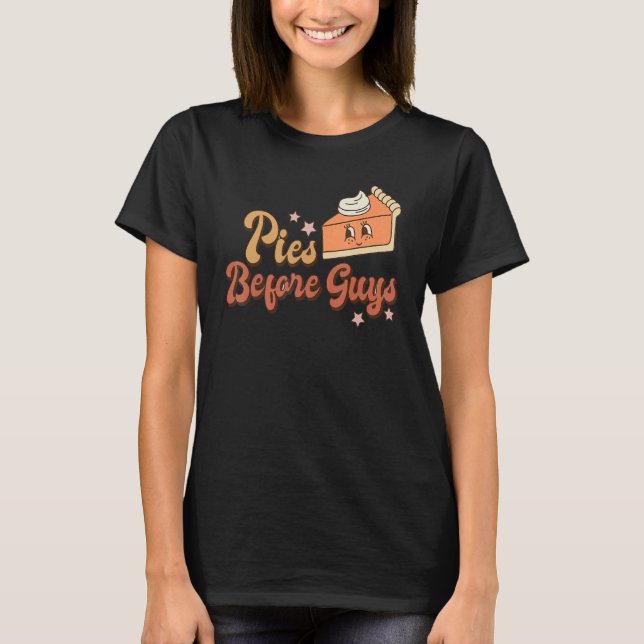 Pies vor Typ Pumpkin Herbst Herbst Yanksgi T-Shirt (Vorderseite)